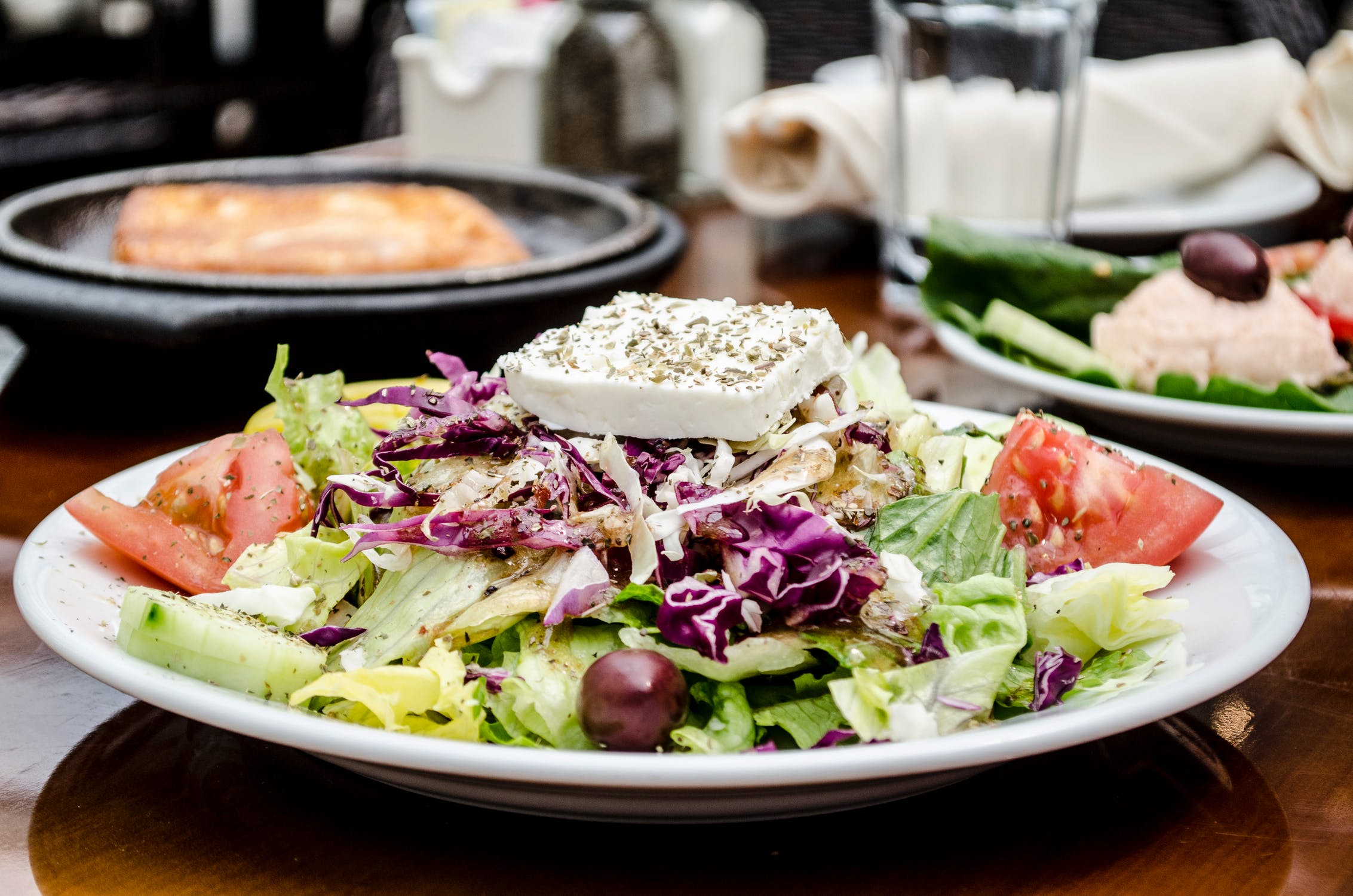 Image of a colorful salad on a plate.
